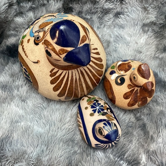 3 Vintage Mexican Tonala Birds
Pottery stoneware - Picture 11 of 16